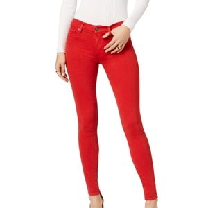 Hudson Jeans Red Skinny Jeans